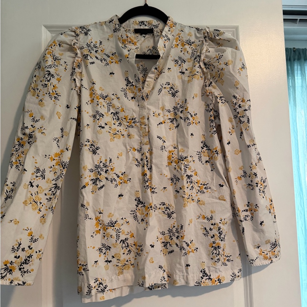 J. Crew Floral Blouse